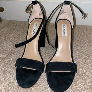 Steve Madden Carson Black Suede Heels